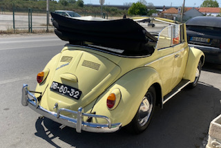 1966 vw 1300 convertible - New upholstery, door panels & cover-SOLD